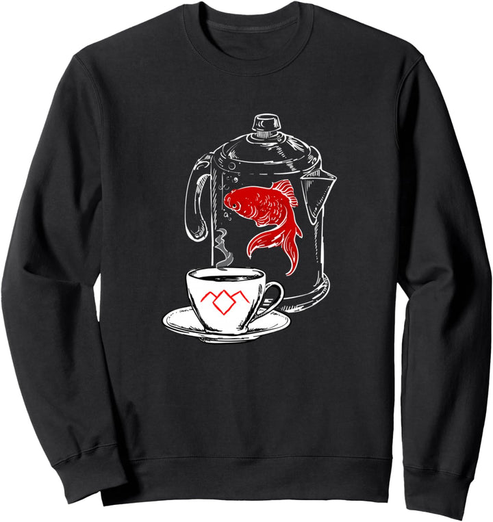 Twin Peaks Coffee Cup And Fish Outlines Sweatshirt