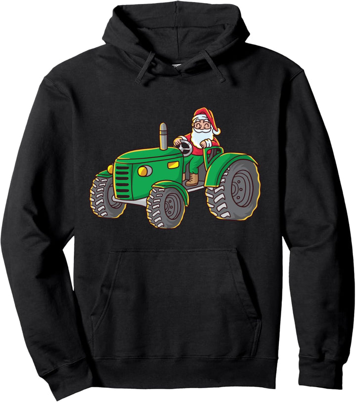 Farmer Claus Weihnachtsmann Weihnachten Farm Bauer Traktor Pullover Hoodie