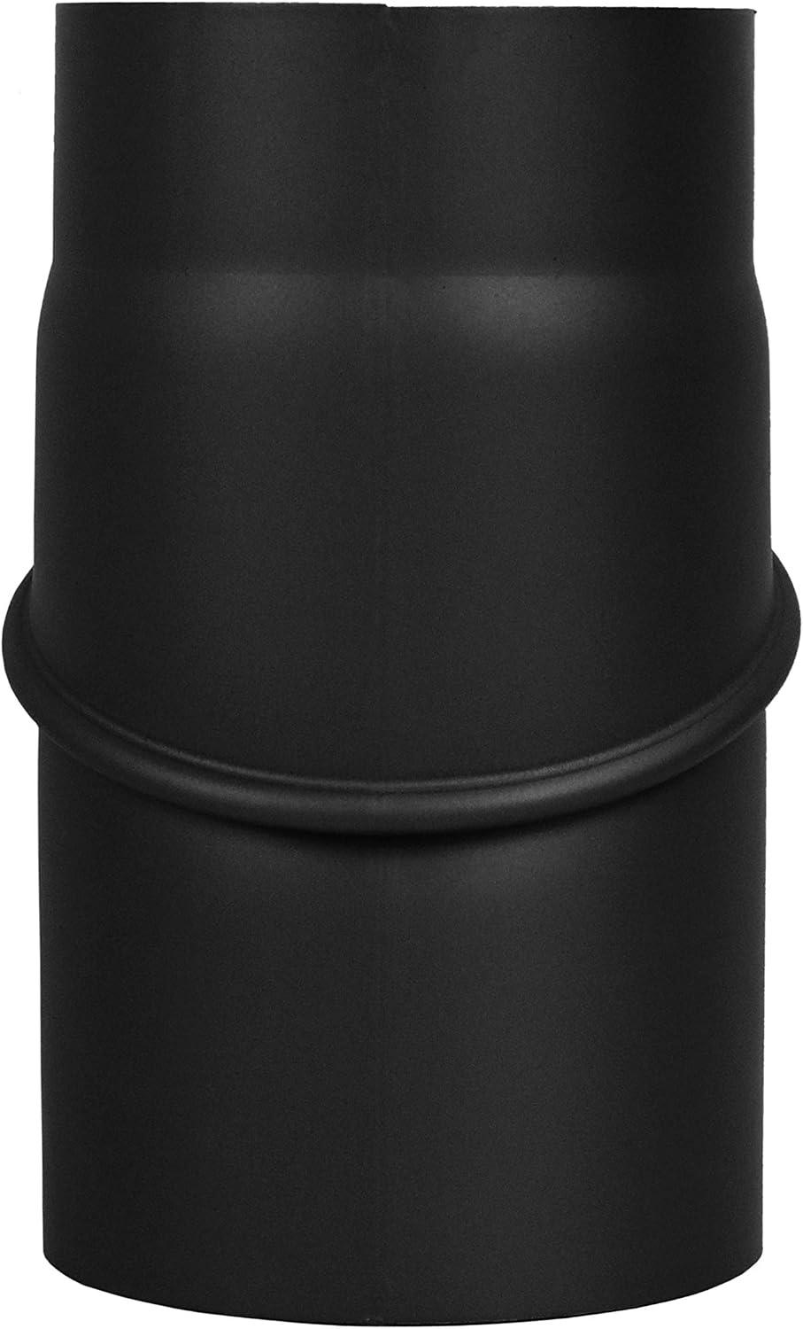 LANZZAS Ofenrohr Bogen 0-45° Grad verstellbar, im Durchmesser, DN Ø 150 mm, Farbe: schwarz-metallic