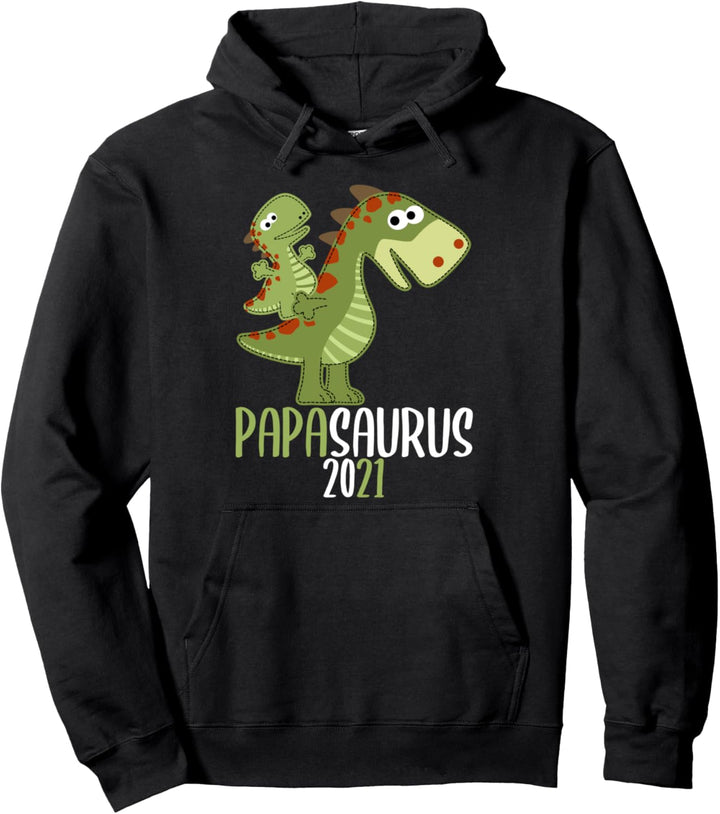 Papasaurus Dinosaurier Vater Papa Sohn Tochter Partnerlook Pullover Hoodie
