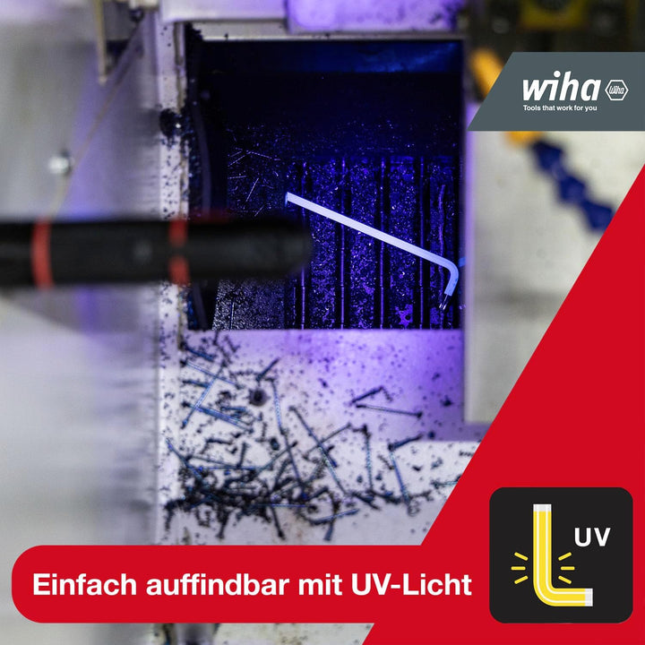 Wiha Stiftschlüssel Set im ProStar Halter I TORX® 9-tlg. farbig leuchtend I Winkelschlüssel Set I TO