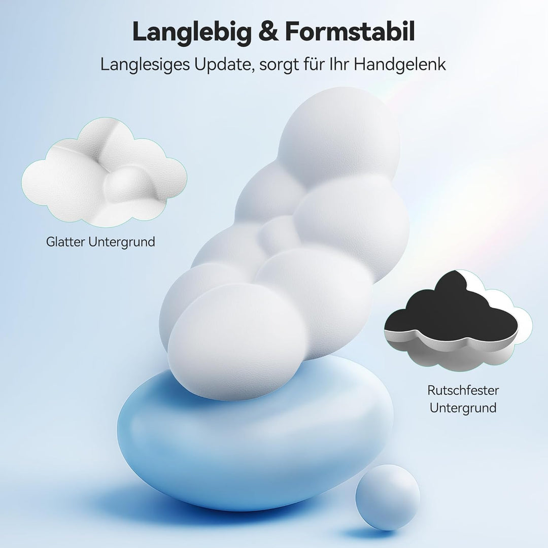 TECKNET Wolke Handballenauflage Tastatur, Ergonomisches & Entspannendes Handgelenk: Memory-Schaum mi