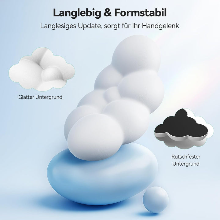 TECKNET Wolke Handballenauflage Tastatur, Ergonomisches & Entspannendes Handgelenk: Memory-Schaum mi