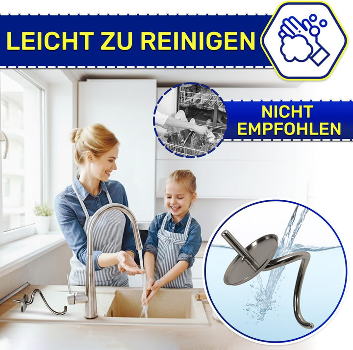 MONTERAL Knethaken für Knetmaschine mit dem Originalcode AW20011061 KW716547 für Kenwood Chef Küchen