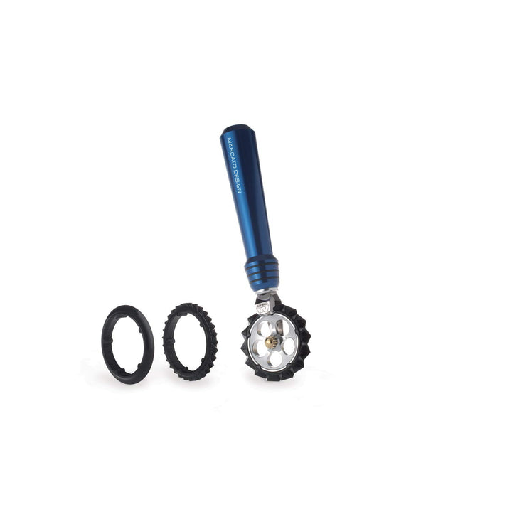 Marcato Pastawheel - Teigrädchen Blau Nudelrad Blau, Nudelrad Blau