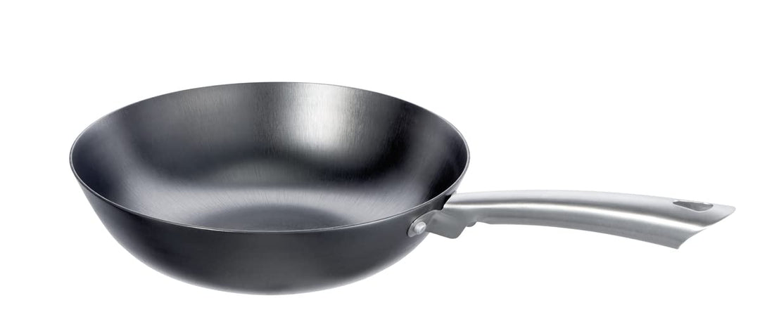 Schulte-Ufer 1460-28 i Wokpfanne Iron-Star | Eisenpfanne | unbeschichtet | 28 cm | ca. 3,30 l, Schwa