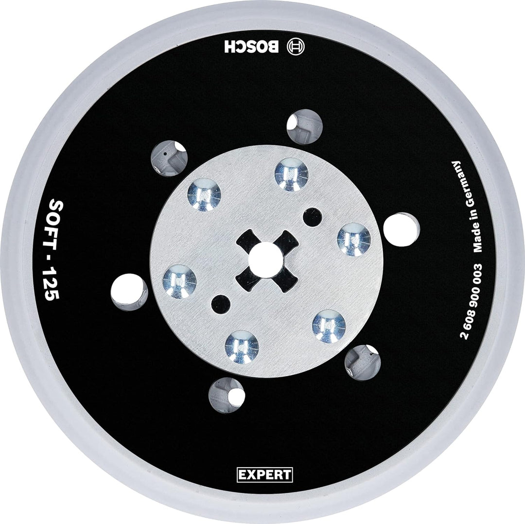 Bosch Professional 1x Expert Multihole Universalstützteller (Version weich, Ø 125 mm, Zubehör Exzent