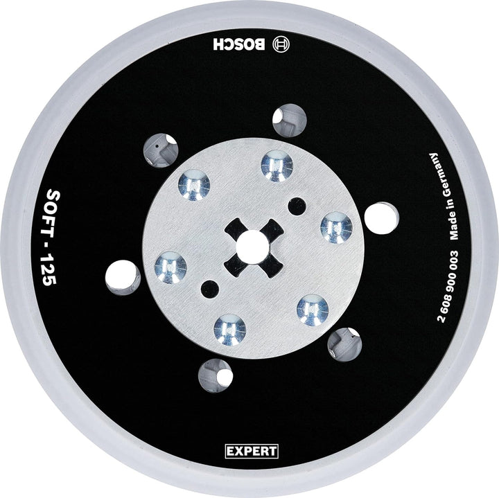 Bosch Professional 1x Expert Multihole Universalstützteller (Version weich, Ø 125 mm, Zubehör Exzent