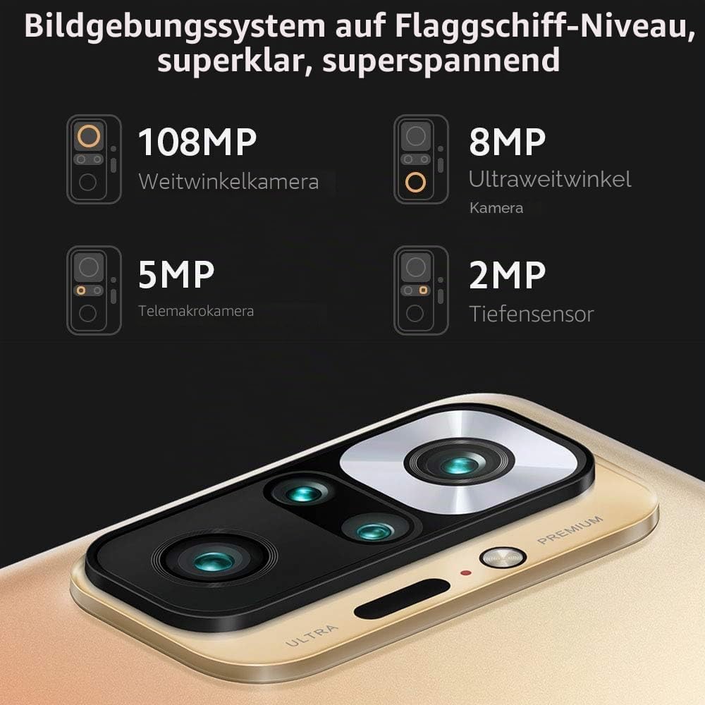 Xiaomi Redmi Note 10 Pro Gradient Bronze 64GB Dual SIM, 6+64GB 6+64GB Gold, 6+64GB Gold