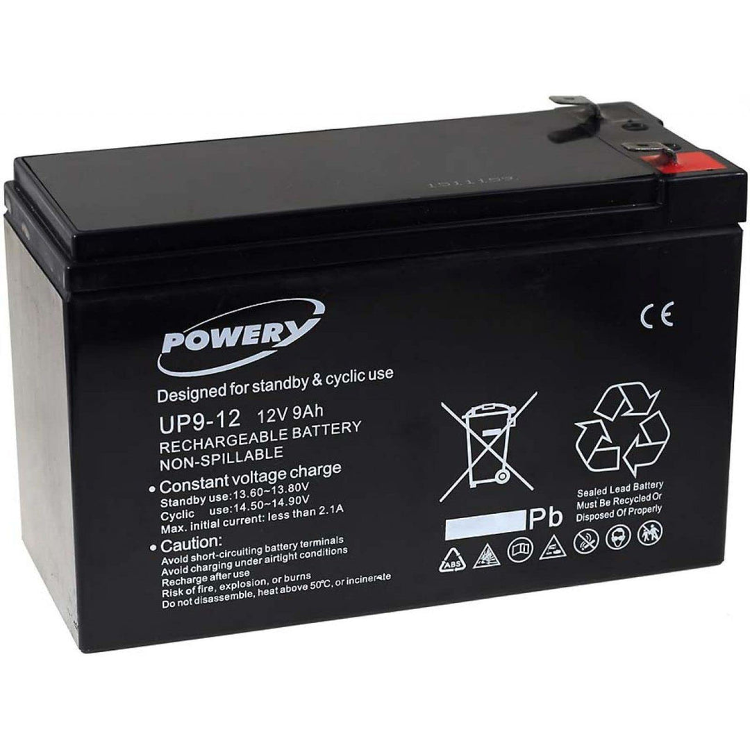 akku-net Blei-Gel-Akku für USV APC RBC110 9Ah 12V (ersetzt auch 7,2Ah / 7Ah), 12V, Lead-Acid