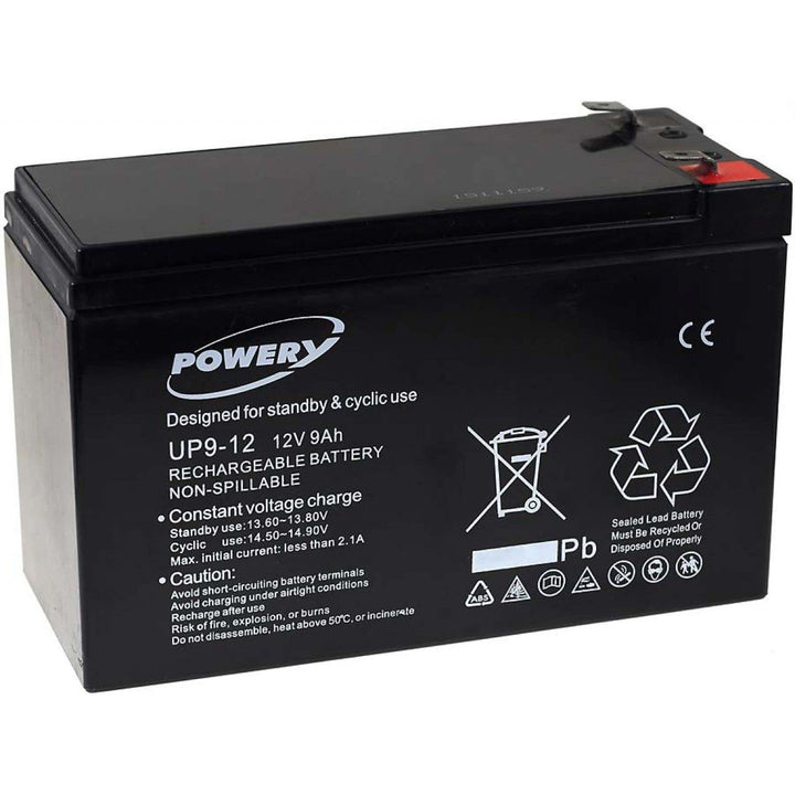 akku-net Blei-Gel-Akku für USV APC RBC17 9Ah 12V (ersetzt auch 7,2Ah / 7Ah), 12V, Lead-Acid