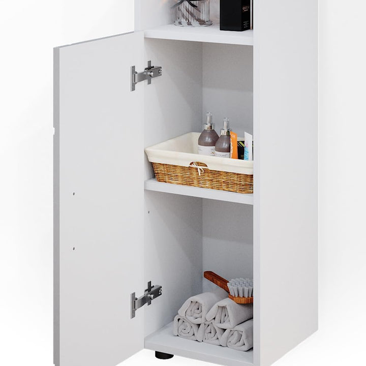 Vicco Midischrank Irma, Weiss Hochglanz, 30 x 95 cm Weiss Hochglanz Midischrank 30x95 cm, Weiss Hoch