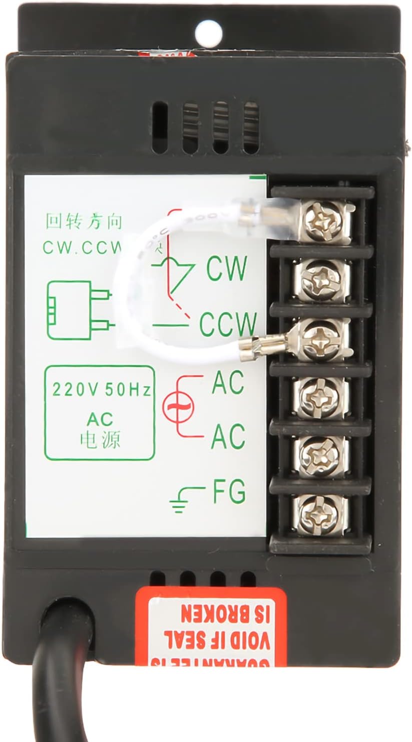 Elektrischer Getriebemotor, AC 220V 6W Einphasen-Asynchrongetriebemotor Verzögerung einstellbare Dre