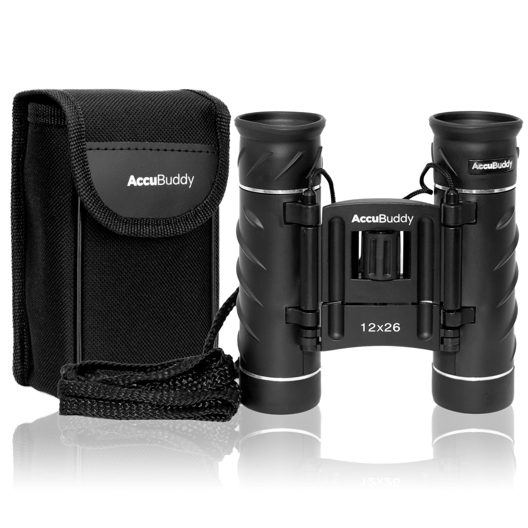 AccuBuddy Fernglas für Erwachsene & Kinder, leichtes & kompaktes Mini-Teleskop mit 12-facher Vergrös