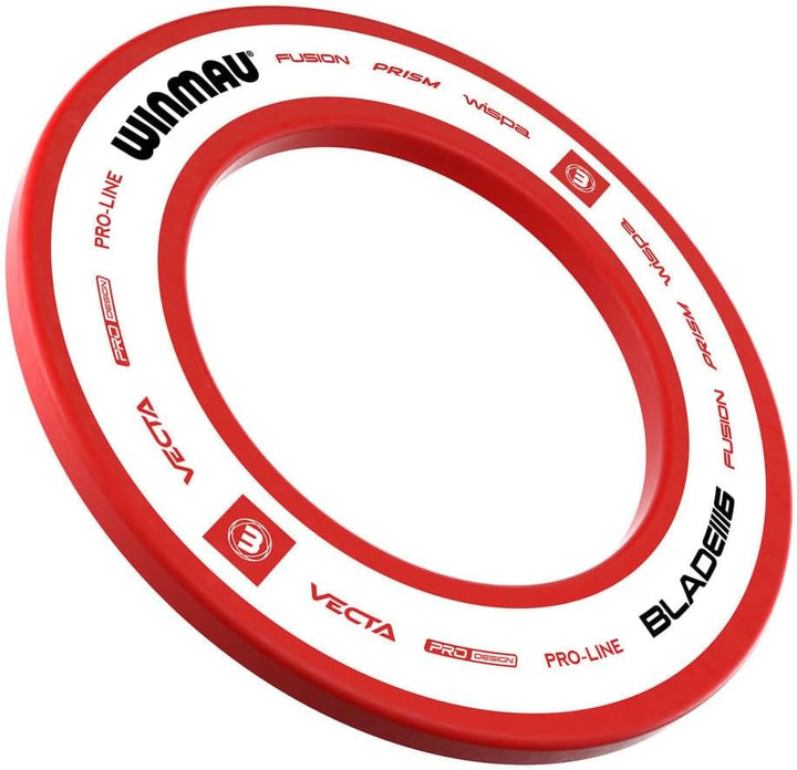 WINMAU Dartscheibe Schutzring – Pro Line 1.0 & 2.0 Rot, Blau, Schwarz & Weiss Dart Surround, Rot