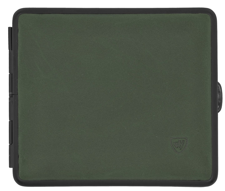v.H 1912 VOM HOFE MANUFAKTUR Zigarettenetui Echtleder, Handmade in Germany, Dunkelgrün, 85mm - Etui,