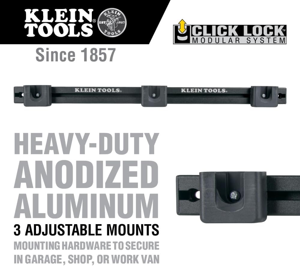 Klein Tools 55921 Werkzeugregal, Tradesman Pro modulares Wandhalterungsregal funktioniert mit kleine