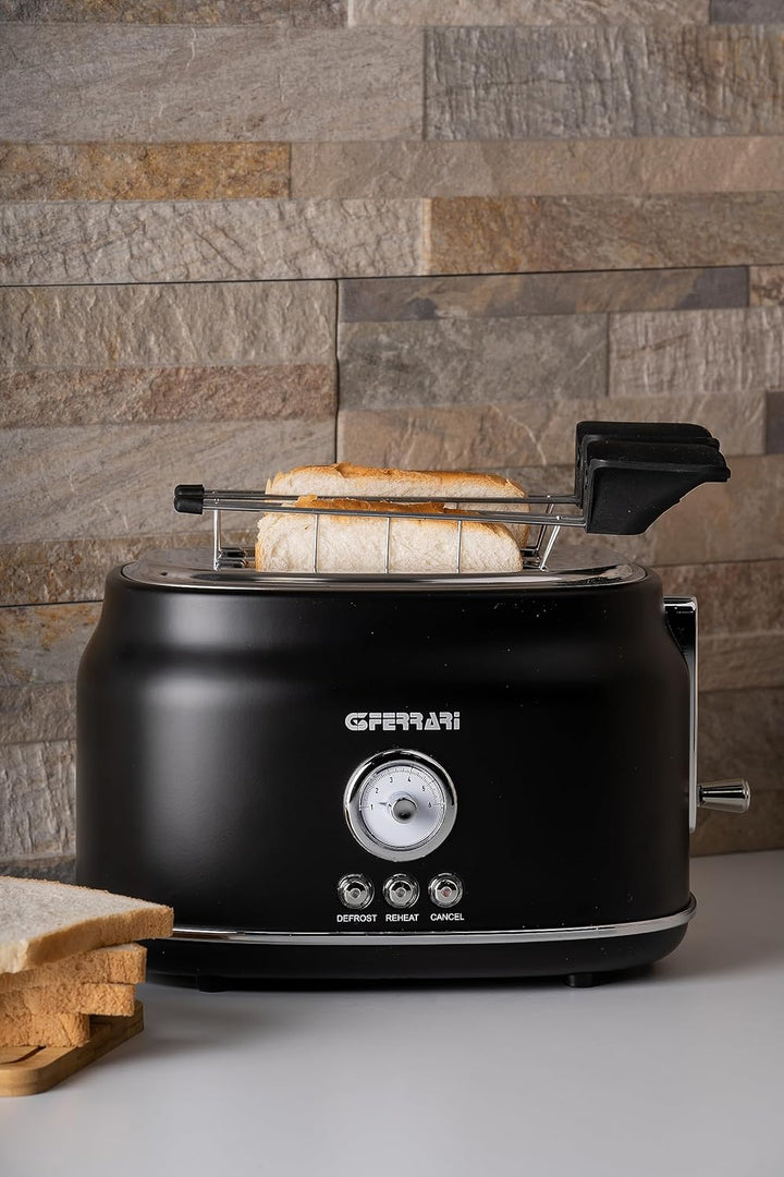 G3 Ferrari G10134-Artista Toaster, 750 W, Edelstahl, Schwarz