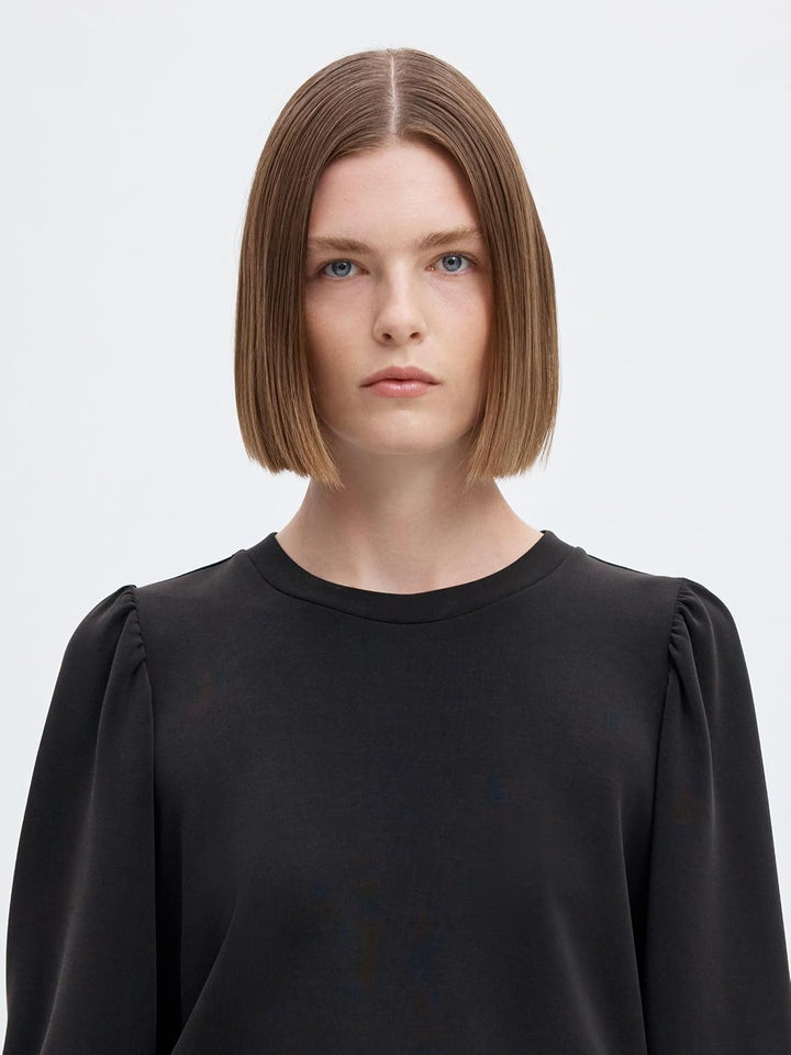 SELECTED FEMME Female Sweatshirt Puffärmel XS Schwarz, XS Schwarz