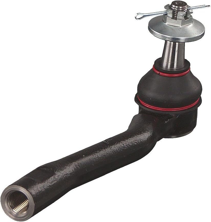 febi bilstein 43215 Spurstangenendstück mit Kronenmutter und Splint , 1 Stück Vorderachse links, Vor