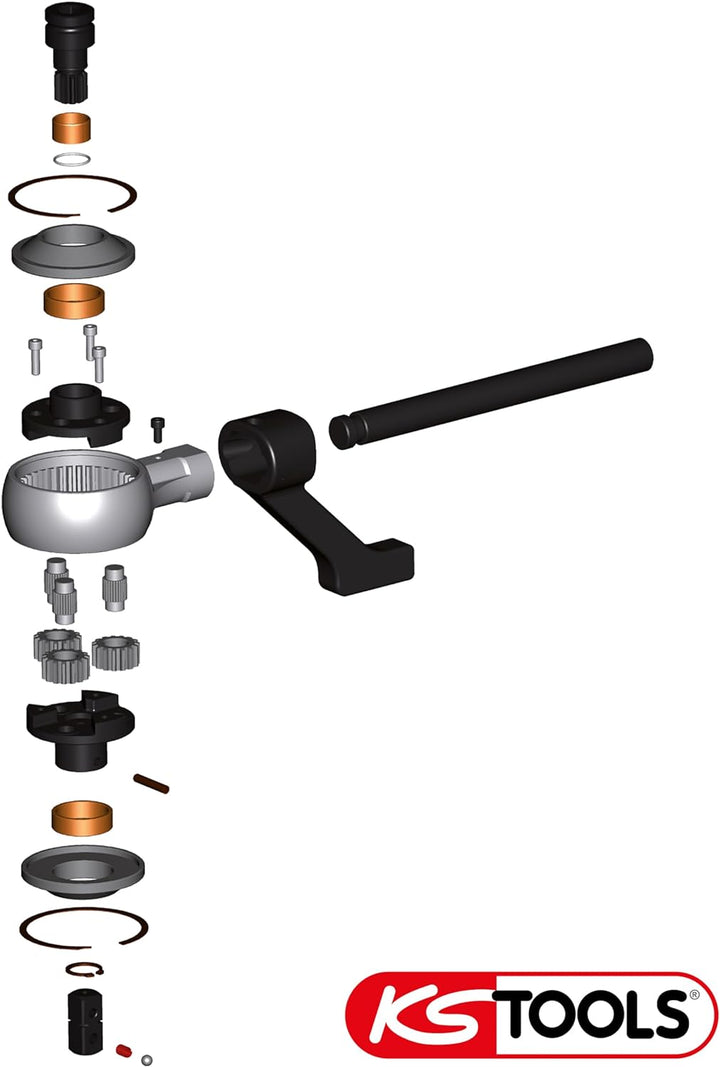 KS Tools 516.3705 3/4" Universal Drehmoment-Vervielfältiger, 2700Nm 3/4" 2700Nm, 3/4" 2700Nm