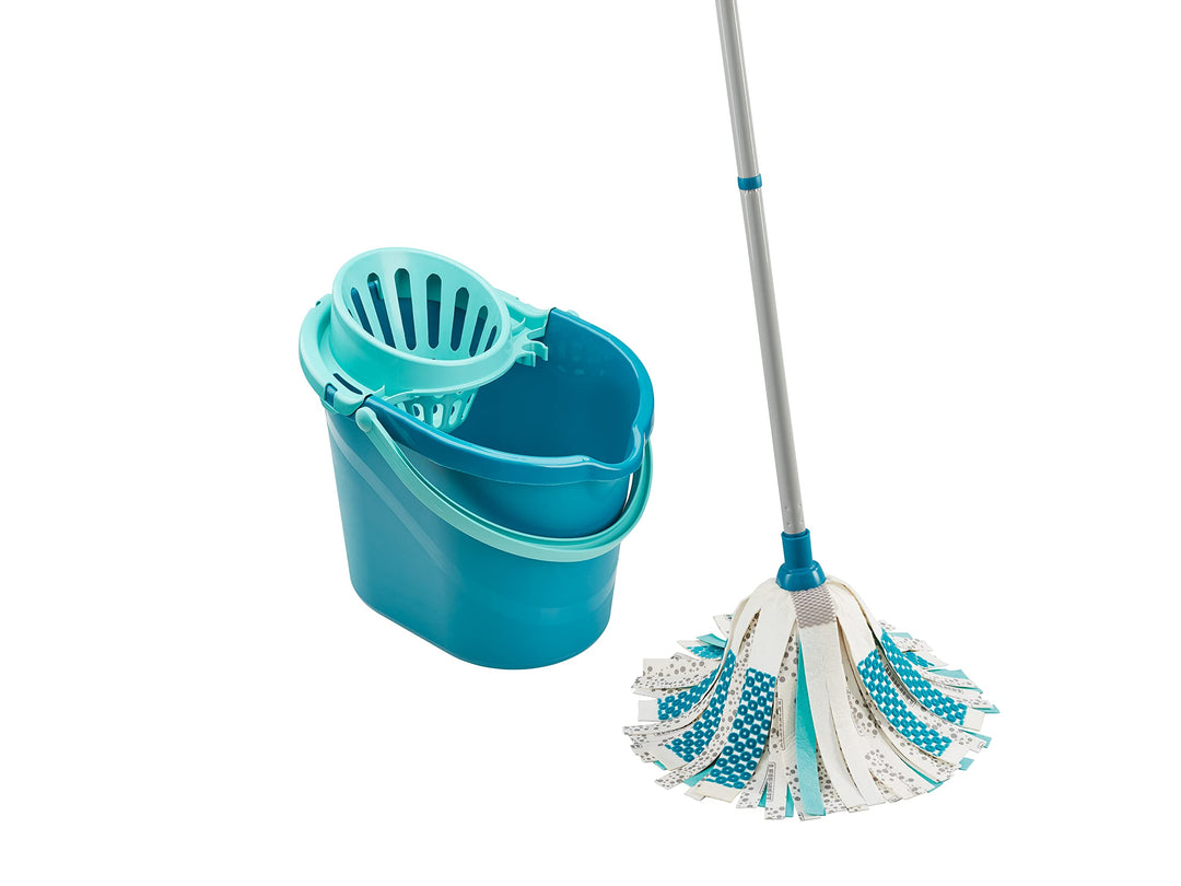 Leifheit Set Power Mop 3-in-1 mit saugstarken Fasern, komplettes Wischset mit Wischmopp und Eimer, W