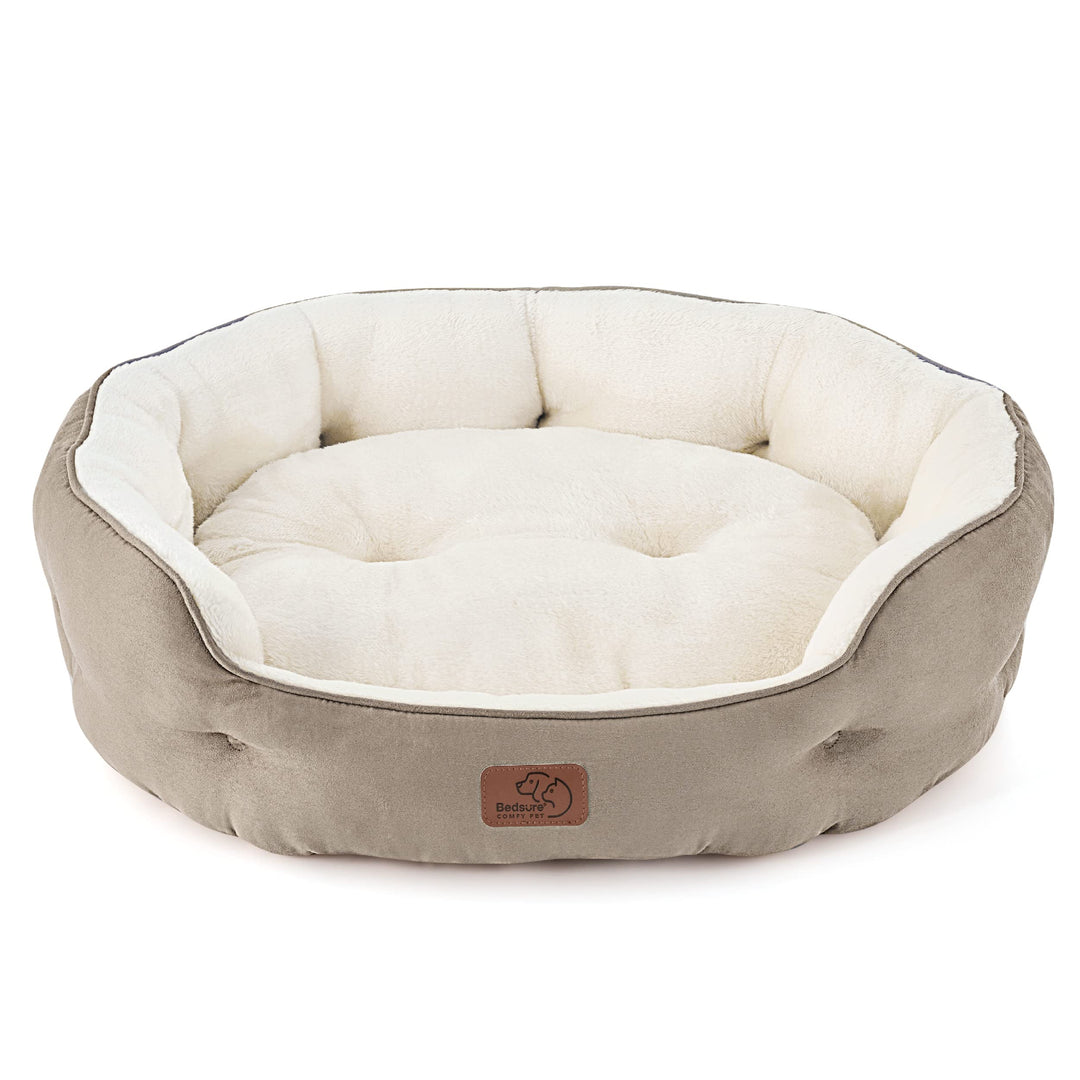 Bedsure Katzenbett waschbar Katzen Bettchen - 63x53x20cm Katzen Bett mit Zweiseitig Innenkissen Katz