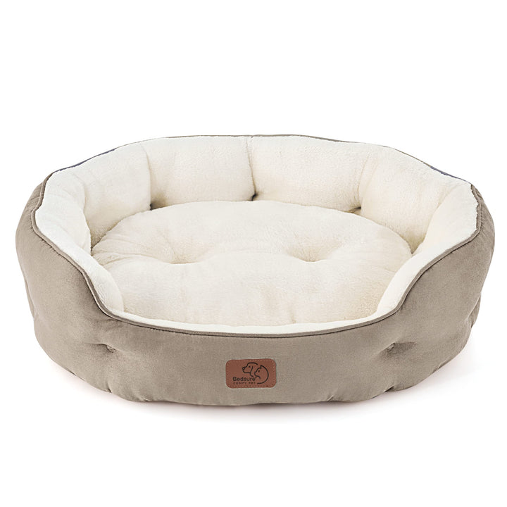 Bedsure Katzenbett waschbar Katzen Bettchen - 63x53x20cm Katzen Bett mit Zweiseitig Innenkissen Katz