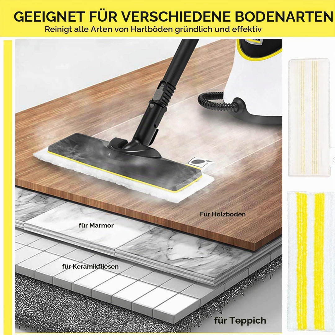 3 Stück Zubehör Bodendüsen Set für Kärcher SC 2, SC 3, SC 4, SC 5, JRISBO Ersatz Bodendüse für Kärch