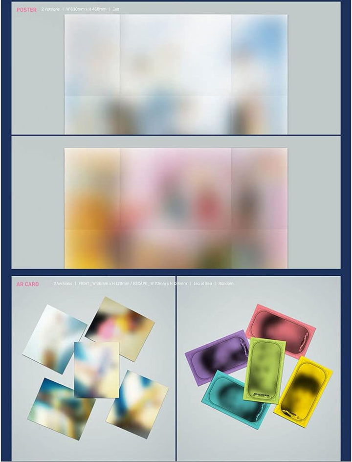 TXT The Chaos Chapter : Fight or Escape 1st Repackage Album Tomorrow X Together [+Extra Photocard an