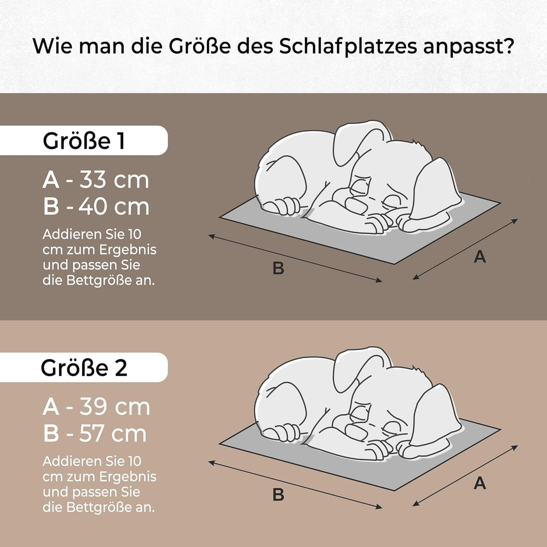Bjird Hundebett & Hundehütte in einem - Hundehaus mit Dach für kleine und mittelgrosse Hunde - Hunde