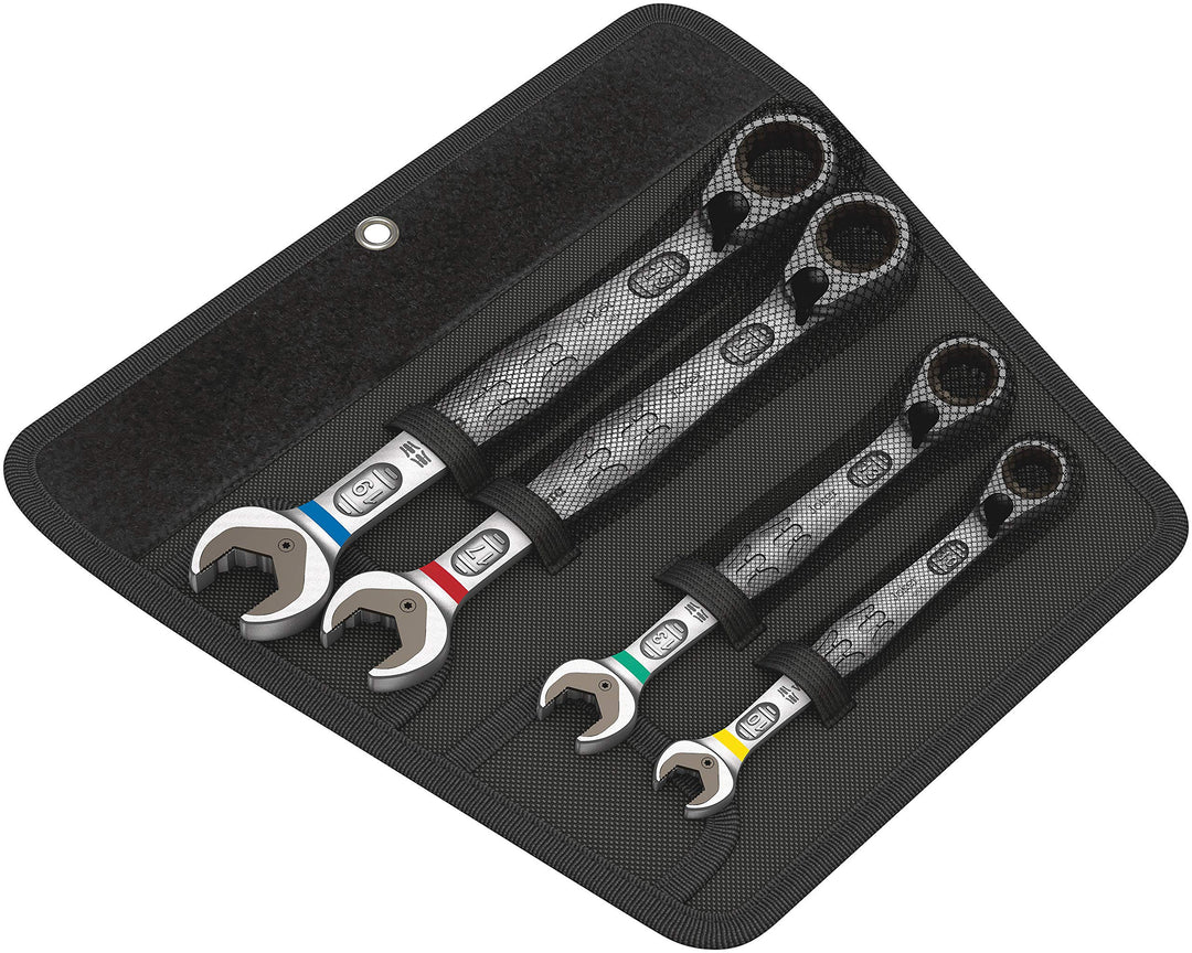 Wera 05020090001 6001 Joker Switch 4 Set 1, Maul-Ringratschenschlüssel-Satz, metrisch, 4-teilig 4-te