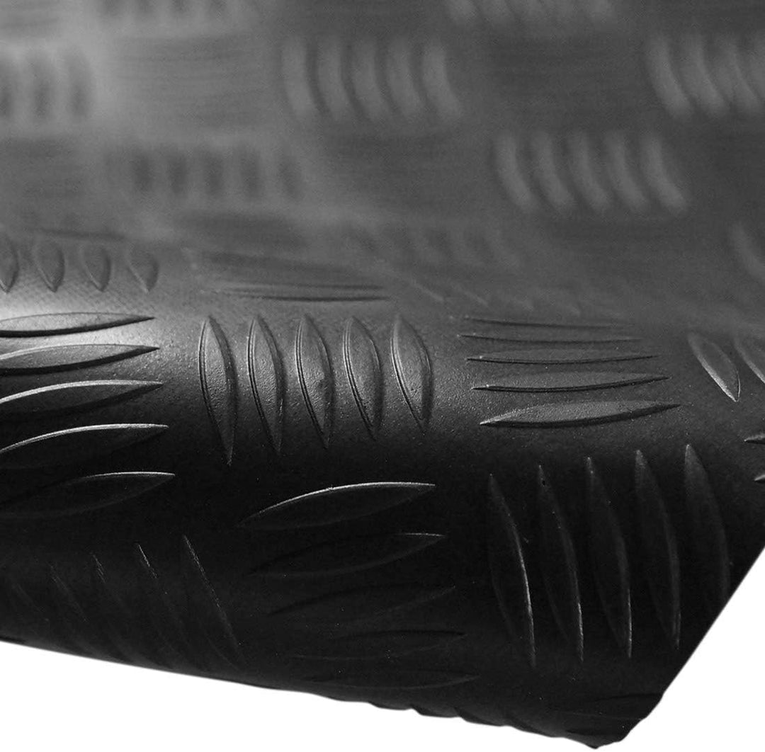 1m² Riffelblechgummimatte 1,00m x 1,00m, Stärke: 3mm, Premium Gummimatte 1m²: 1,0m x 1,0m, 1m²: