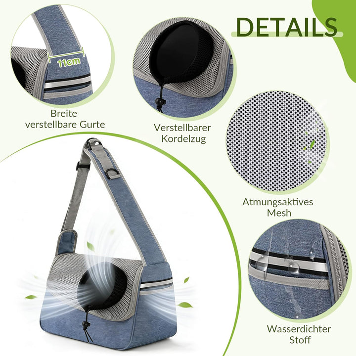 ALLSOPETS Hundetasche Tragetuch Hund Schultertasche Katzentragetasche Haustiere Tasche für Katzen un