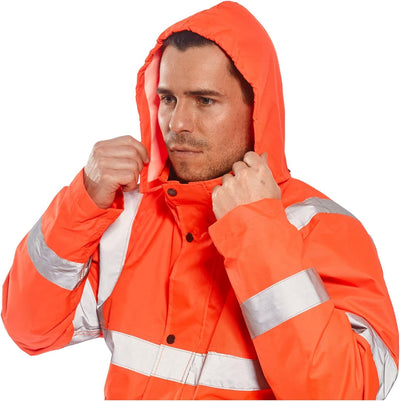 Portwest Warnschutz-Bomberjacke, Orange, Grösse S, S