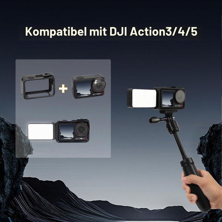 Suptig Mini-Video-Licht, Selfie-Licht für Kamera, Telefon, Gopro, DJI Action, Laptop usw.
