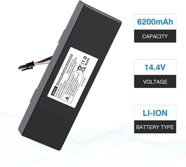 6200mAh Ersatzakku für Xiaomi Mop 2S / Mop Pro/Mop P, 14.4V Li-ion Akku STYTJ02YM Batterie Staubsaug