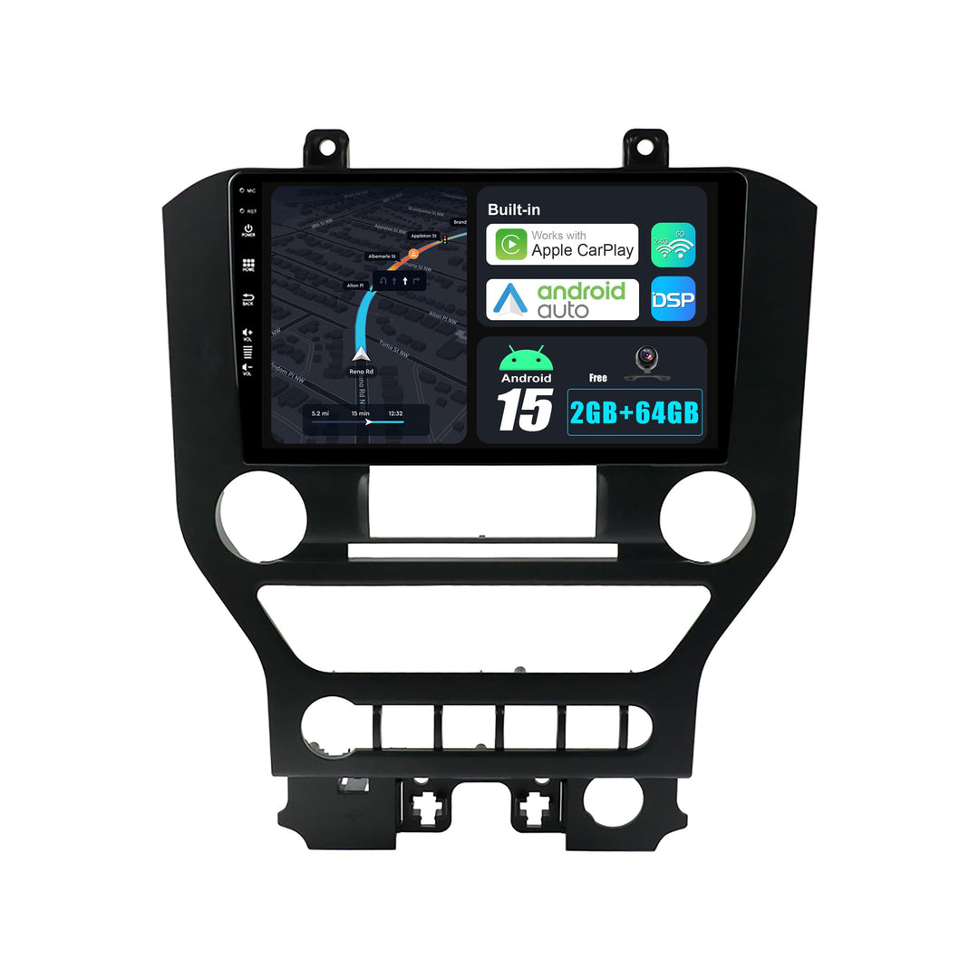 Android 15 Autoradio für Ford Mustang Vi S550 (2015-2020) GPS Navigation - CarPlay Android Auto - Rü
