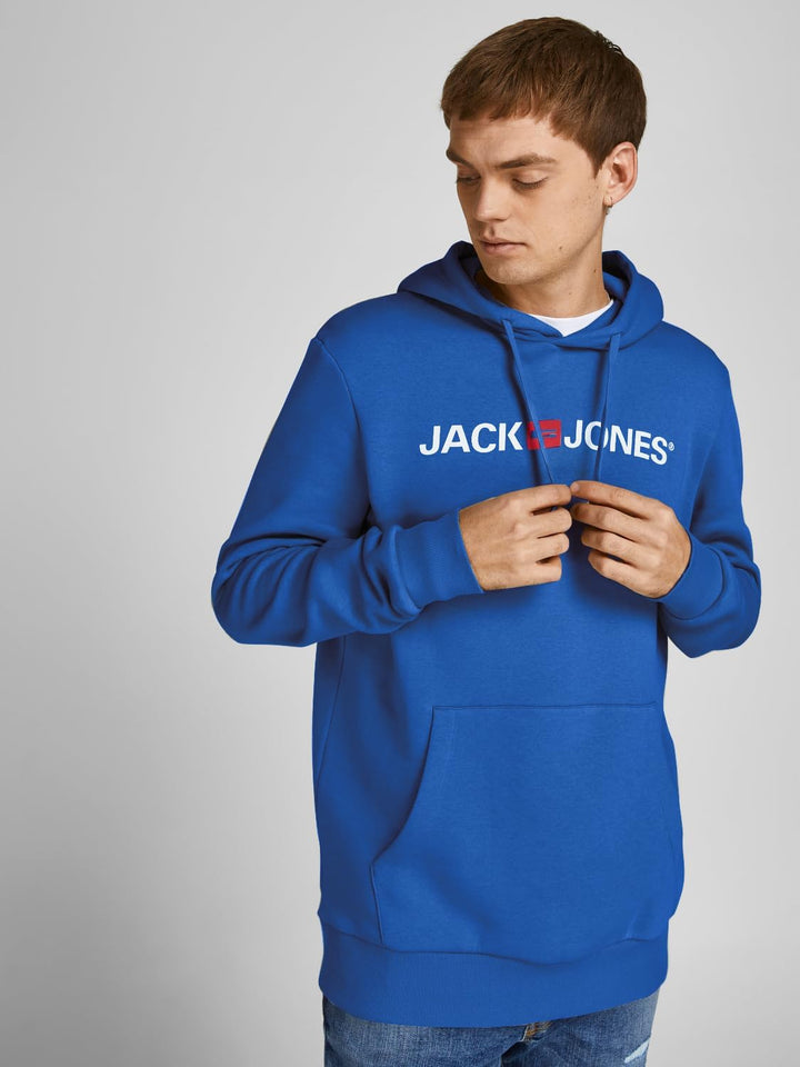 JACK & JONES Male Kapuzenpullover Logo Kapuzenpullover XS Blau (Classic Blue/Reg Fit), XS Blau (Clas