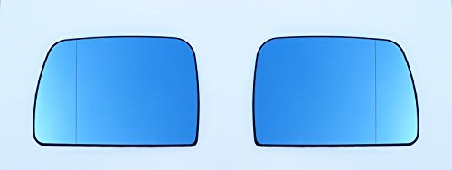 Spiegelgläser Links+Rechts Asphärisch Blau Set