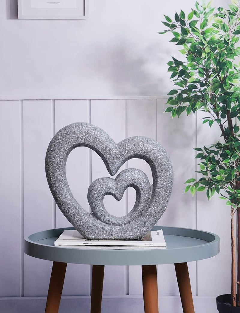 HAUCOZE Modern Dekor Skulptur Love Statue Modern Arts Wohnzimmer Kunst Polyresin Zuhause Geschenk 35