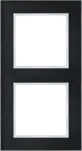Jung AC 582 GL SW Rahmen Glas 2fach Serie A Creation schwarz