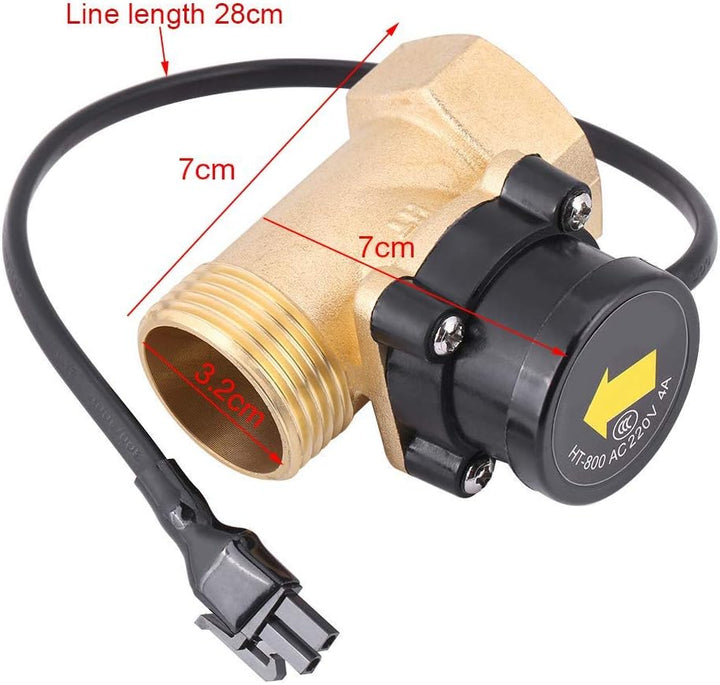 Wasserdurchflussschalter HT-800 Strömungswächter G1 Gewinde 220V Wasserpumpen Durchflusssensor Autom