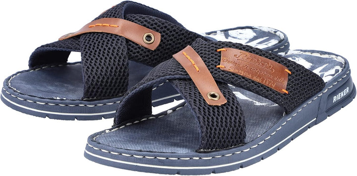 Rieker Herren 21239 Pantolette 40 EU Blau, 40 EU Blau