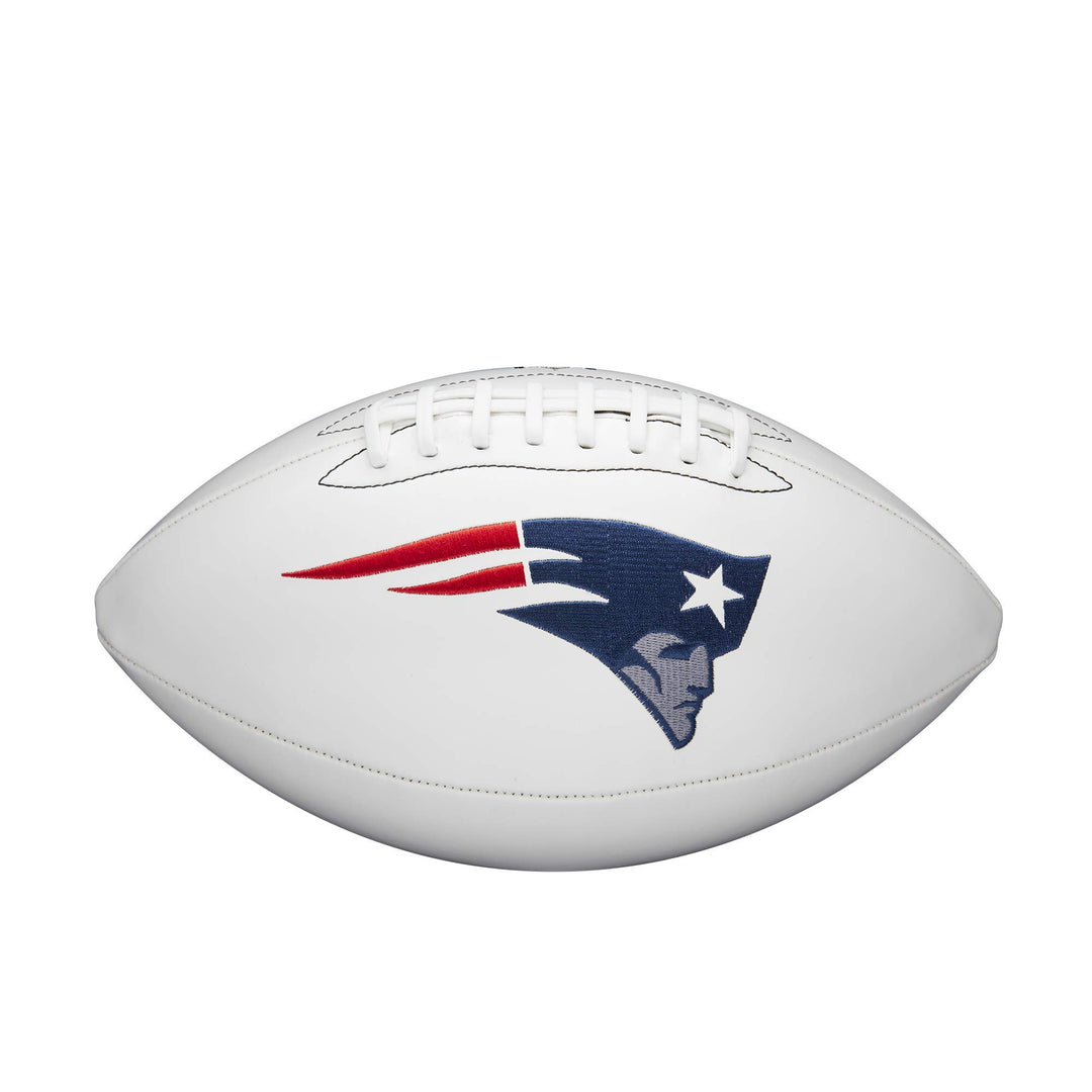 Wilson NFL Logo Autograph Football, Autogramm, Live New England Patriots