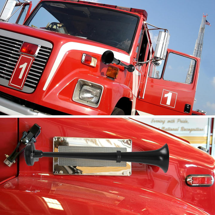 Rupse Hupe Luft Horn Kit, 150db Lufthorn Drucklufthorn auto Horn mit Kompressor für 12V PKW LKW Boot