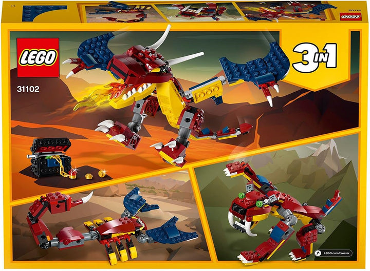 LEGO 31102 Creator Feuerdrache Spielzeug, Spielzeug