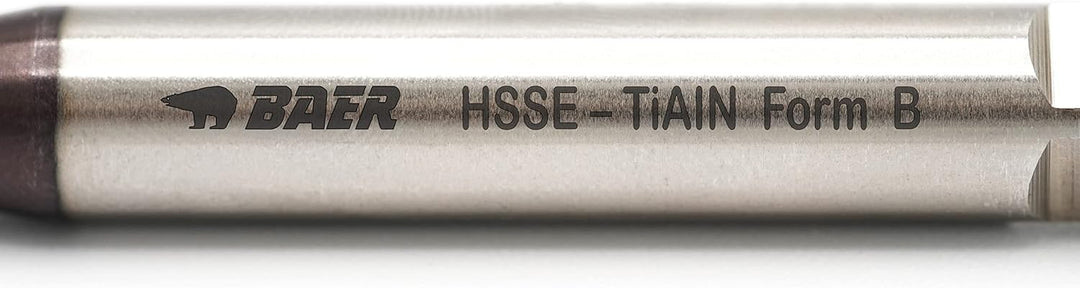 Baer Maschinengewindebohrer UNiTap HSSE TiAIN M10 Form B Gewindeschneider - Grösse M 10 x 1,5 - DIN
