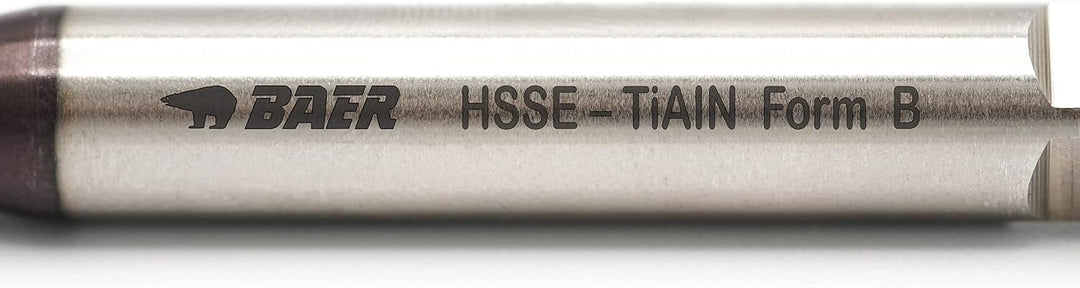 Baer Maschinengewindebohrer UNiTap HSSE TiAIN M2,2 Form B Gewindeschneider - Grösse M 2,2 x 0,45 - D