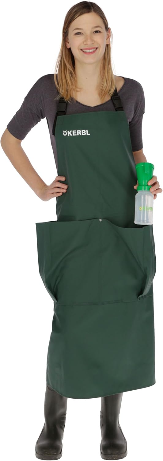 Kerbl Premium Melkerschürze, Robust Wasserfest Reissfest Knickfest, S M L XL S mit Taschen, S mit Ta